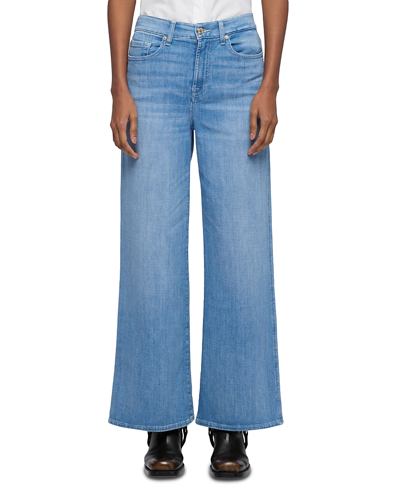 7 For All Mankind Lotta High Rise Ankle Jeans in Glisten