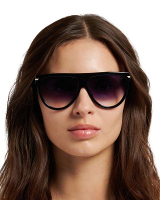 Square Flat Top Sunglasses, 60mm