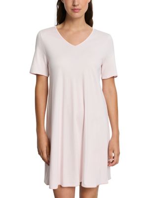Cotton Silk V Neck Nightgown