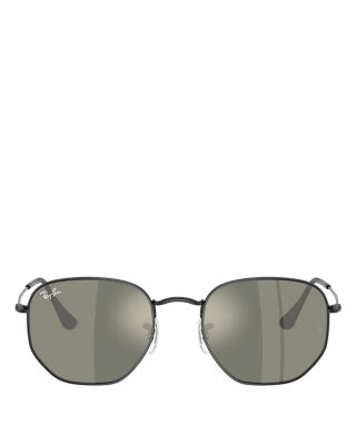 Hexagonal Geometric Sunglasses, 54mm