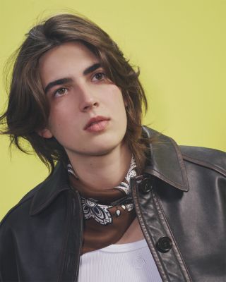 Cropped Leather Jacket