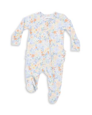 Girls' Georgia Floral Two Way Ruffle Back Zipper Footie - Baby 