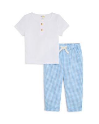 Boys' Henley Tee & Gingham Pants Set, Baby - Exclusive