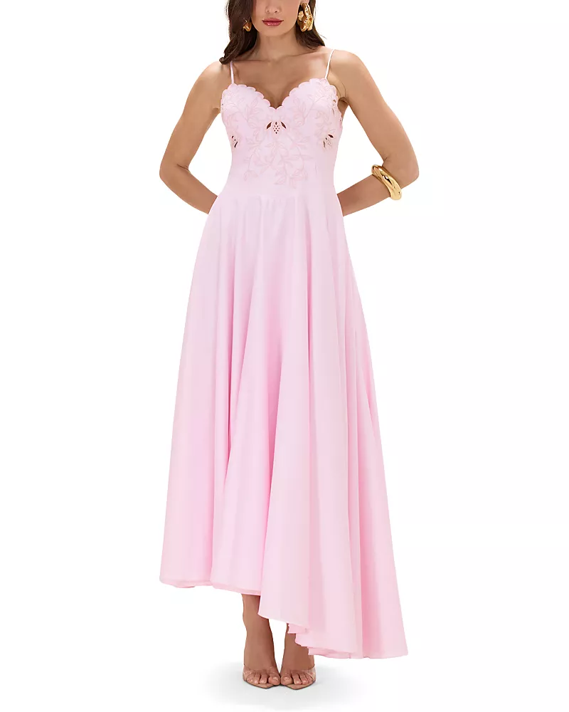PatBO Tricoline Lotus Maxi Dress