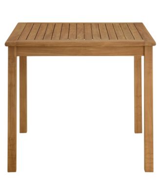  Vienna Outdoor Patio Teak Wood Dining Set with Folding Chairs, Set of 5