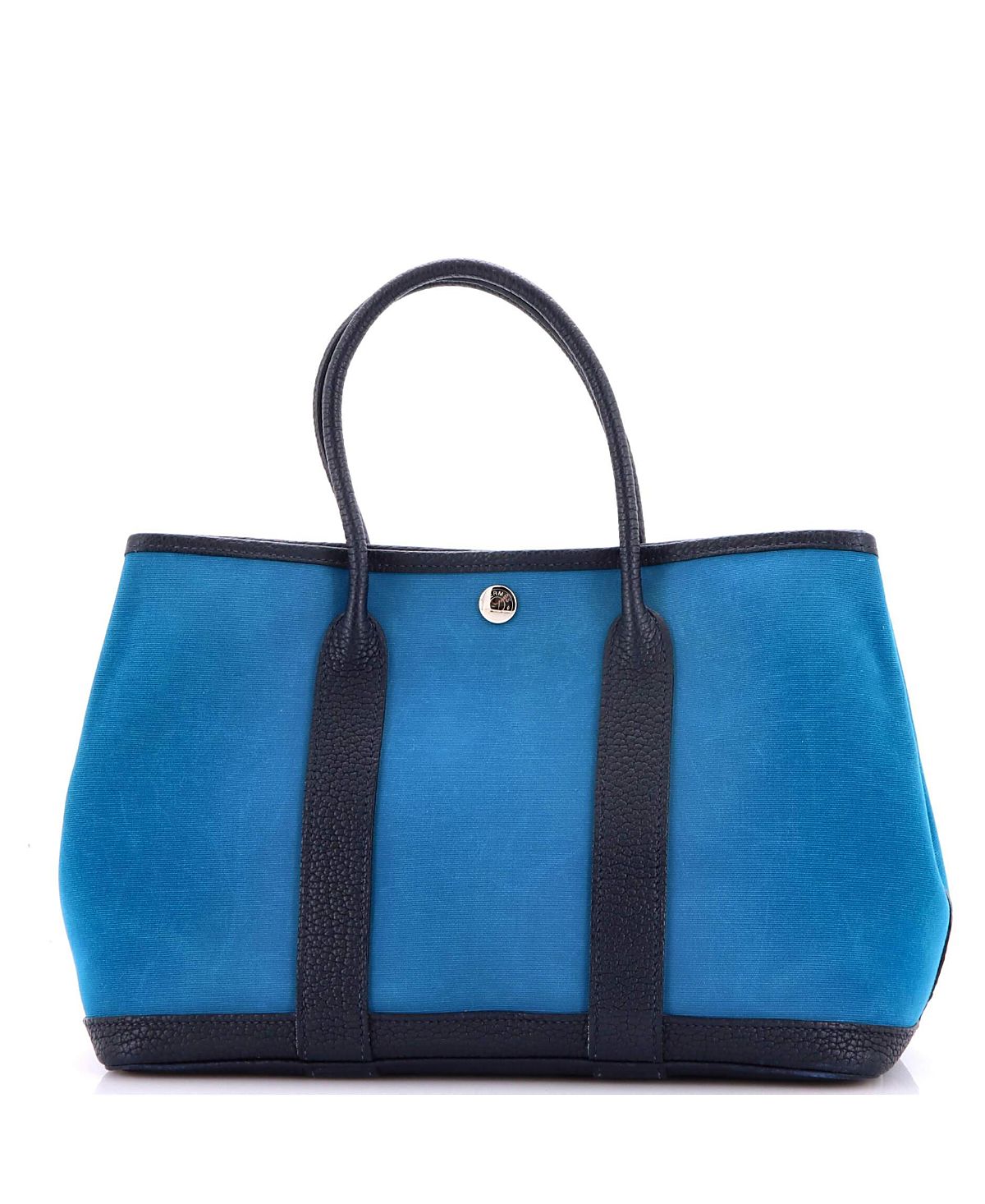 Pre-Owned HERMES 30 Garden Party Tote Toile and Leather
