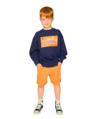 Boys' Elastic Waistband Slant Pockets French Terry Shorts - Little Kid