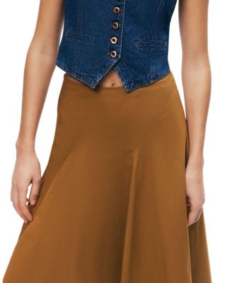  Flared Midi Skirt