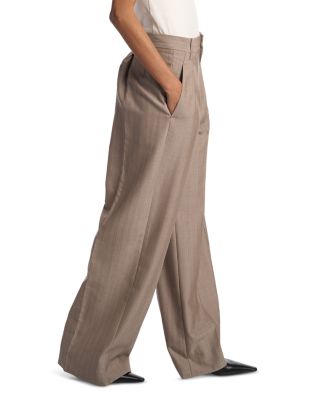 Pleated Wool Trousers