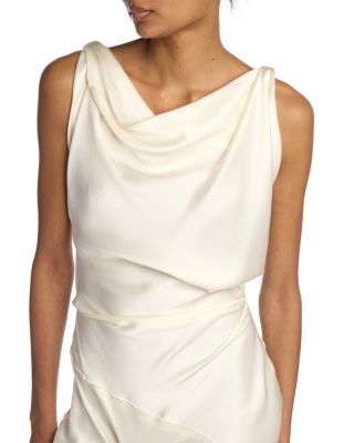 Asymmetric Drape Gown
