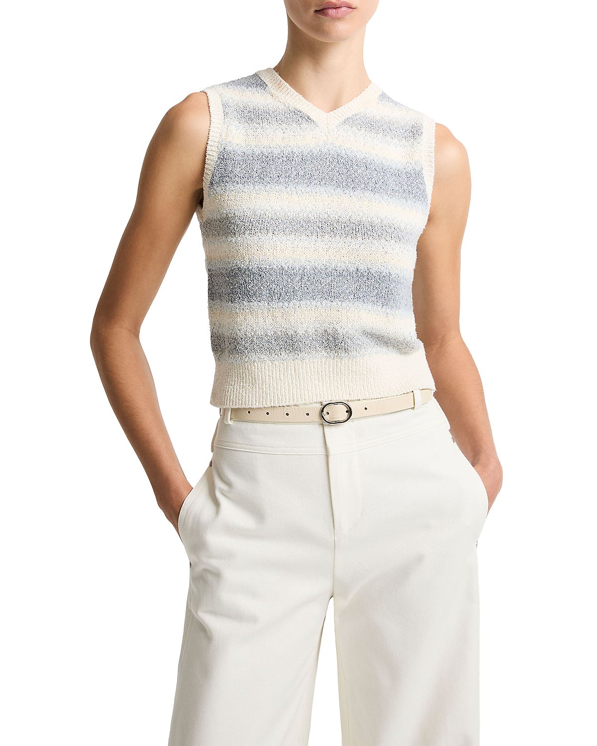 Vince Summer Fair Isle Vest