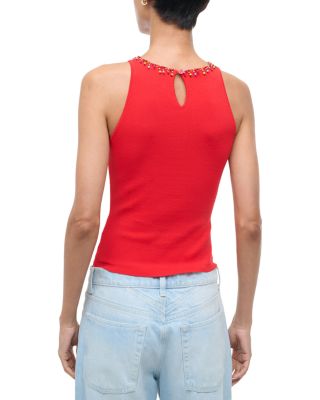 Reina Beaded Trim Top