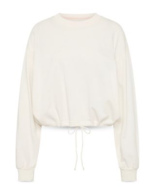 Drawstring Long Sleeve Top