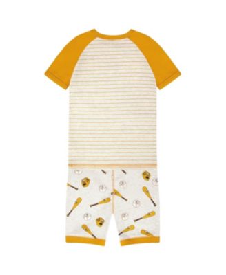  Boys' Organic Cotton Baseball Print Two-Piece Pyjama Set - Baby