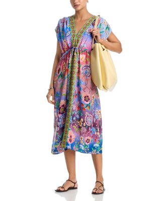 V Neck Kaftan Dress Cover Up