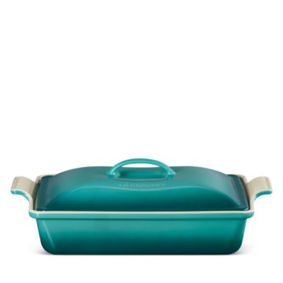 Stoneware 4 Quart Covered Rectangular Casserole