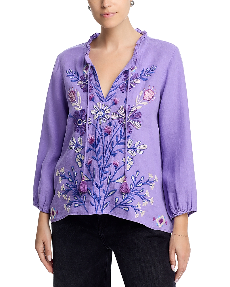 Johnny Was Ruffle Field Blouse