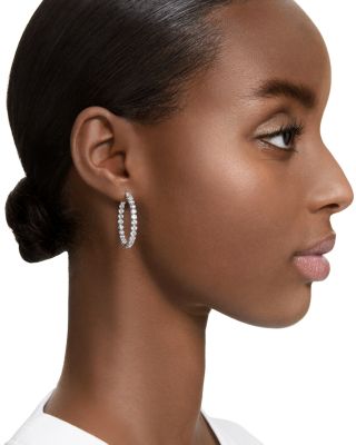 Matrix Cubic Zirconia Hoop Earrings