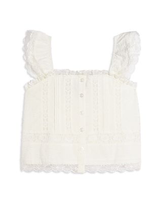 Girls' Lace Trim Top - Little Kid, Big Kid - Exclusive 