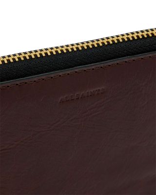 Lena Hex Leather Zip Wallet