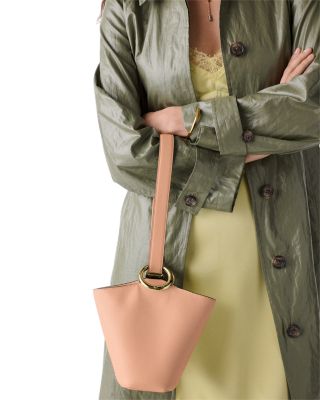 Halo Mini Leather Bucket Bag