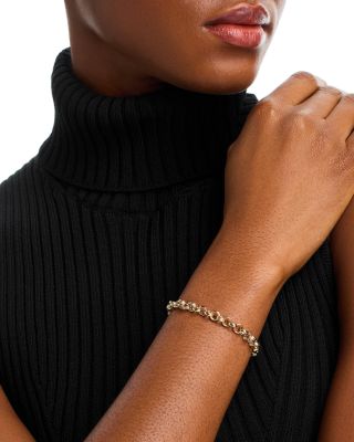 BLM Gold Rolo Link Bracelet in 14K Yellow Gold