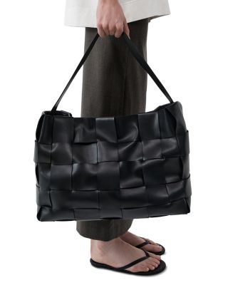 Large Woven Leather Tote