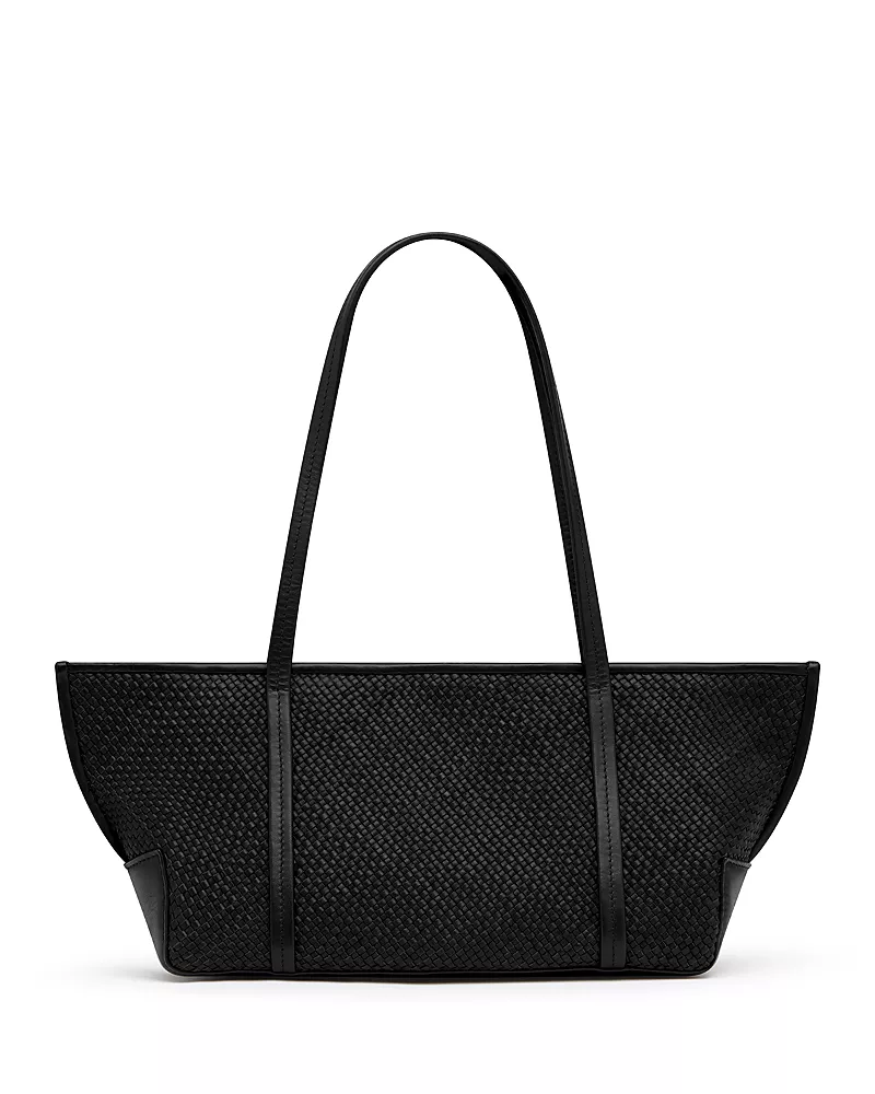 St. Agni Bateau Slim Woven Leather Tote