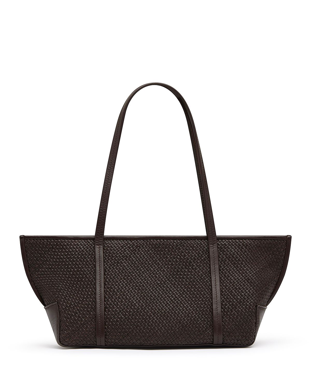 St. Agni Bateau Slim Woven Leather Tote