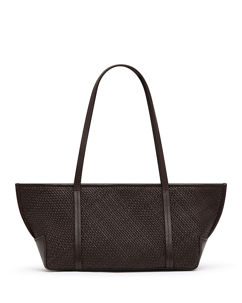 St. Agni Bateau Slim Woven Leather Tote