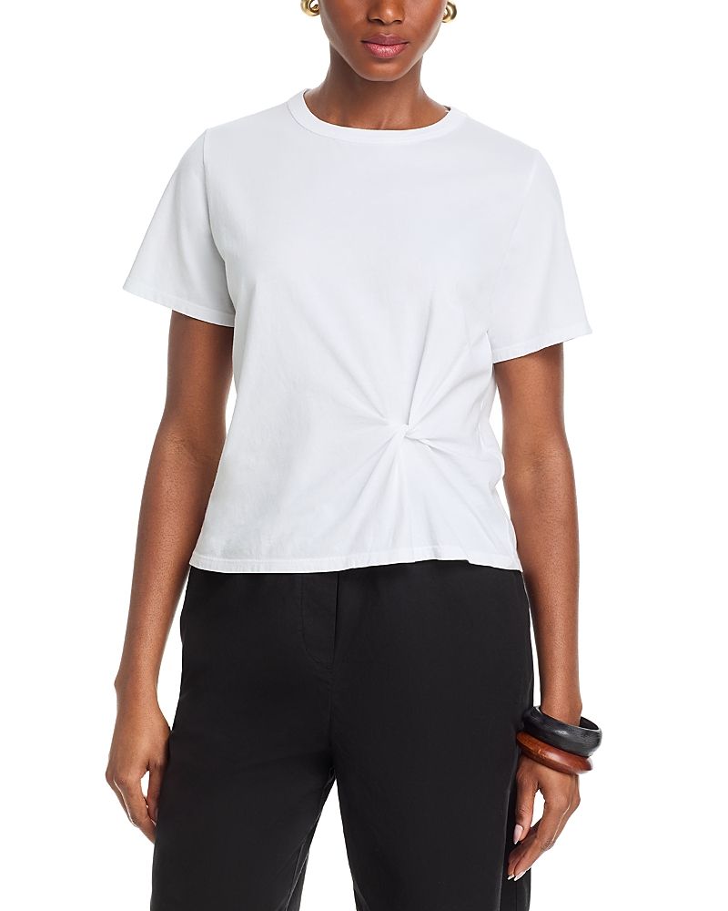 Velvet by Graham & Spencer Rhou Short Sleeve Knot Front Tee