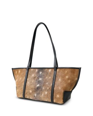 Bateau Slim Fawn Print Calf Hair Tote