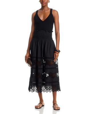 The Rosette Crochet Midi Skirt