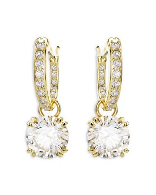 Stilla Crystal & Cubic Zirconia Charm Hoop Earrings