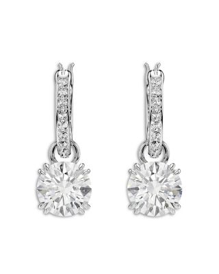 Stilla Crystal & Cubic Zirconia Charm Hoop Earrings