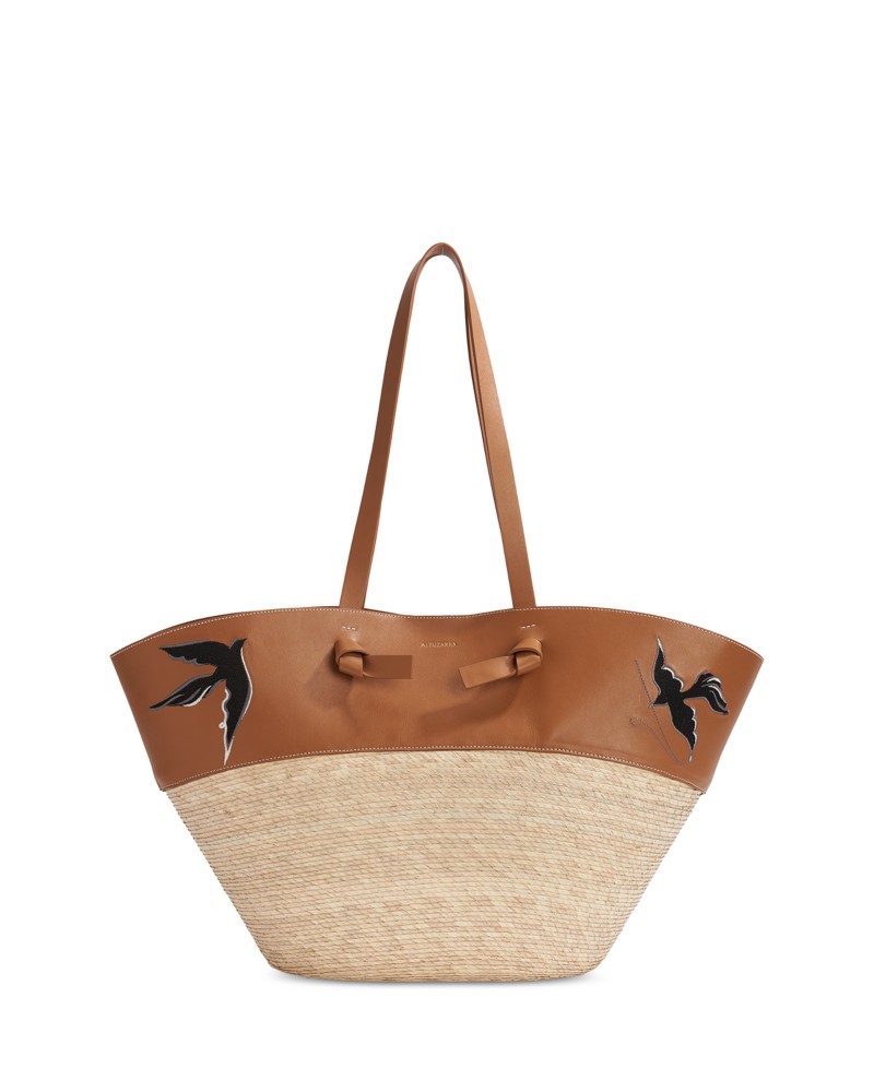 Altuzarra Knot Large Basket Tote in Canyon