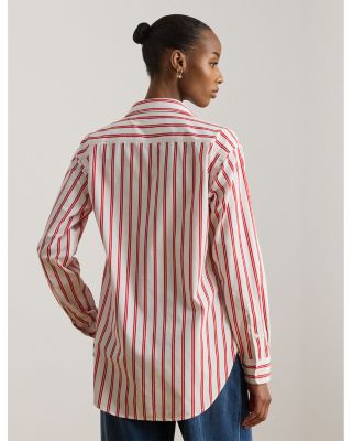 Relaxed Fit Striped Broadcloth Shirt
