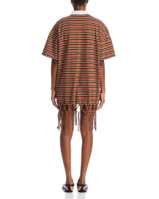 Benigna Fringe Hem Polo Dress