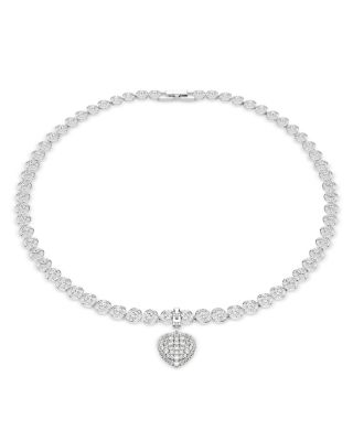 Idyllia Crystal & Cubic Zirconia Heart Charm