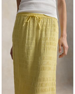 Seersucker Drawstring Skirt