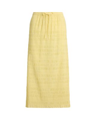 Seersucker Drawstring Skirt