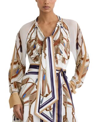 Petite Ellie Foulard Print Dress