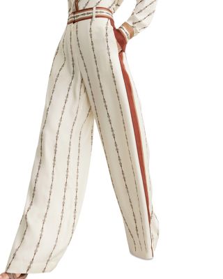 Lydia Chain Print Wide Leg Pants