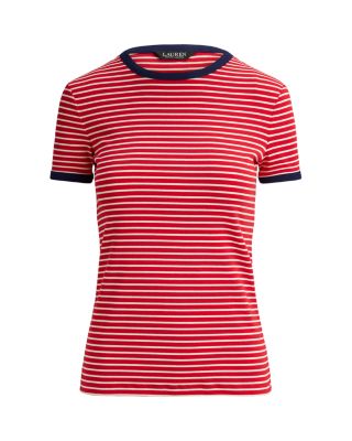 Striped Stretch Cotton Tee