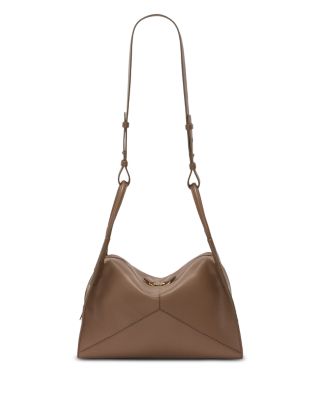 Victoria Pli&eacute; Medium Leather Top Handle Bag