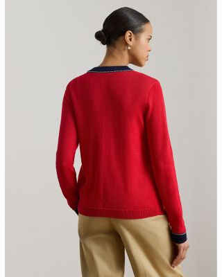 Two Tone Cotton Blend Cardigan