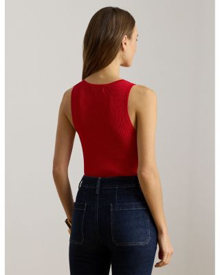 Rib Knit Sleeveless Sweater