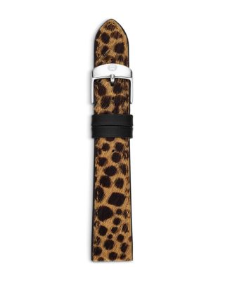 Blue Leather Watch Strap, 18mm