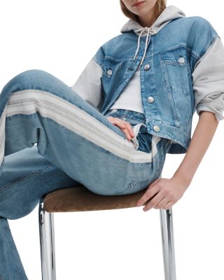 Miramar Terry Pull On Wide Leg Sweatpant Jeans in Sport