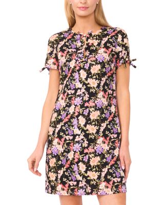 Bow Detail Keyhole Mini Dress